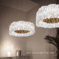 Home artistic decoration folds acrylic pendant light